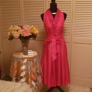Jessica Howard Salmon Colored Tailored Party Dress Size 12